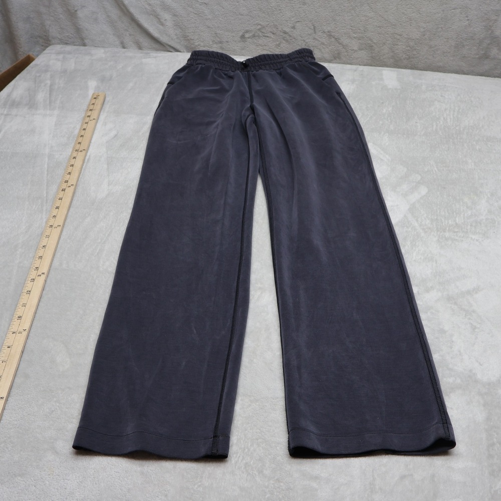 Lululemon Pants Women 4 Black Wide Leg Elastic Waistband Casual Lounge 24x31